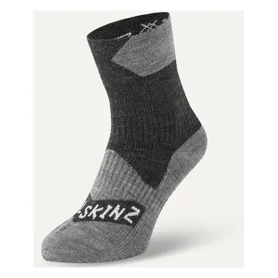 Sealskinz Waterproof All Weather Ankle Length Sock Black/Grey Marl Kerékpáros zoknik