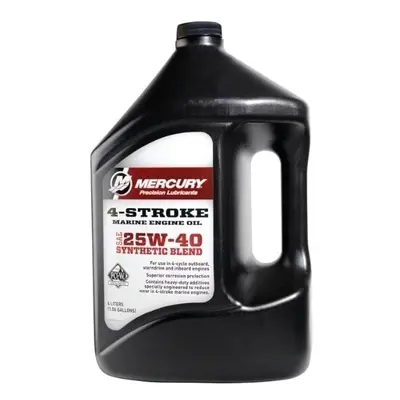 Mercury 4-Stroke Marine Engine Oil Synthetic Blend 25W-40 L ütemű csónakmotor olaj