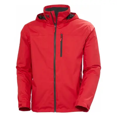 Helly Hansen Kabát Men's Crew Hooded Midlayer Sailing Jacket 2.0 Red