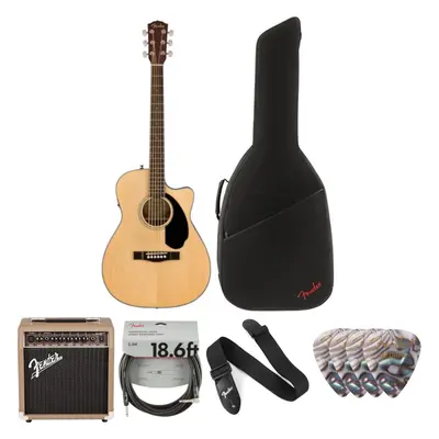 Fender CC-60SCE WN Deluxe SET Natural Elektroakusztikus gitár