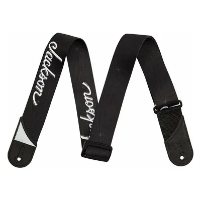 Jackson White Logo Strap Textil gitár heveder Black