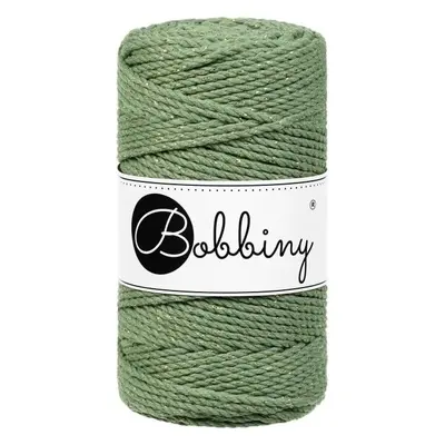 Bobbiny 3PLY Macrame Rope mm m Golden Eucalyptus Green Zsinór