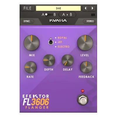 KUASSA Efektor FL3606 Flanger (Digitális termék)