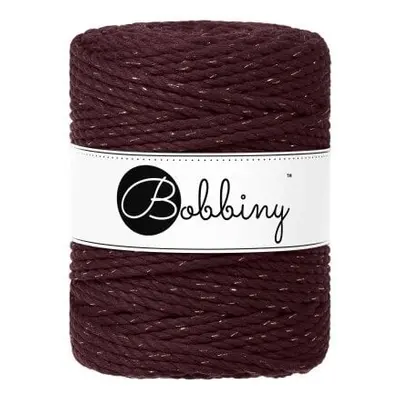 Bobbiny 3PLY Macrame Rope mm m Golden Burgundy Zsinór