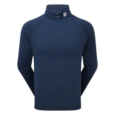 Footjoy Jacquard Thermal Navy Pulóver