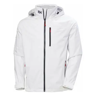 Helly Hansen Kabát Men's Crew Hooded Sailing Jacket 2.0 White