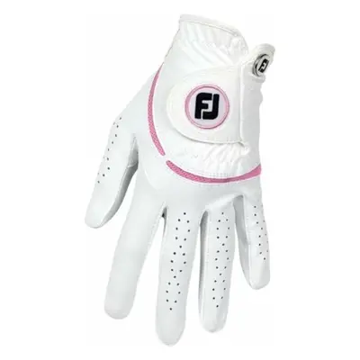 Footjoy Weathersof Golf White/Pink Bal kéz Női kesztyű