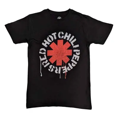 Red Hot Chili Peppers Ing Stencil Unisex Black