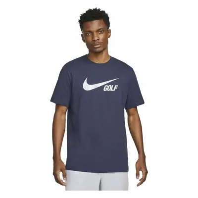 Nike Swoosh Mens Golf T-Shirt Midnight Navy Rövid ujjú póló