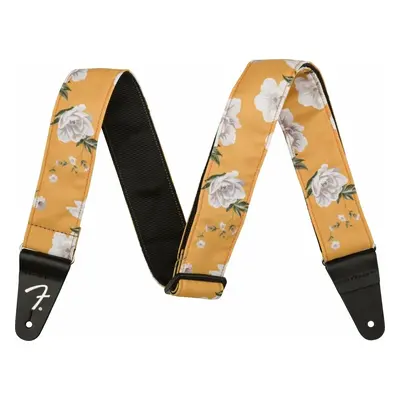 Fender Floral Strap Textil gitár heveder Marigold