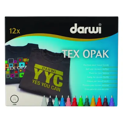 Darwi Tex Fabric Opak Marker Set Textil markerek készlete x ml