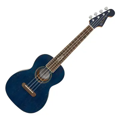 Fender Dhani Harrison Uke WN Sapphire Blue Transparent Tenor ukulele