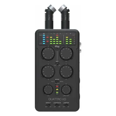 IK Multimedia iRig PRO Quattro I/O Deluxe USB Audio interfész