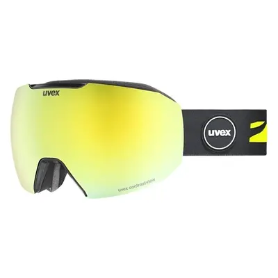 UVEX Epic Attract Black Mat/Mirror Yellow/Contrastview Green Síszemüvegek