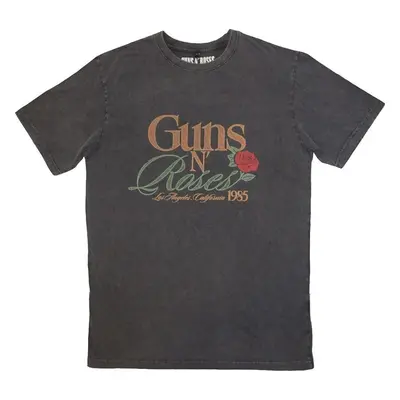 Guns N' Roses Ing California Stone Wash Unisex Charcoal Grey