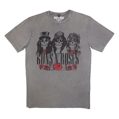 Guns N' Roses Ing Hell Group Stone Wash Unisex Grey