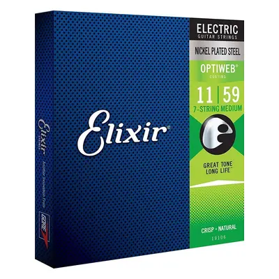 Elixir Optiweb Medium 7-String Elektromos gitárhúrok