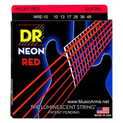 DR Strings NRE-10 Neon Elektromos gitárhúrok