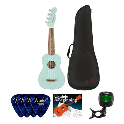 Fender Venice Ukulele WN SET Daphne Blue Szoprán ukulele