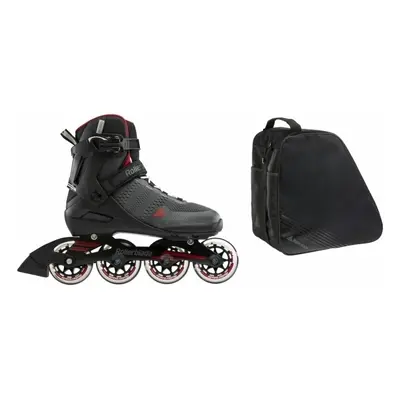 Rollerblade Spark Dark Grey/Red 45,5 Inline Görkorcsolya