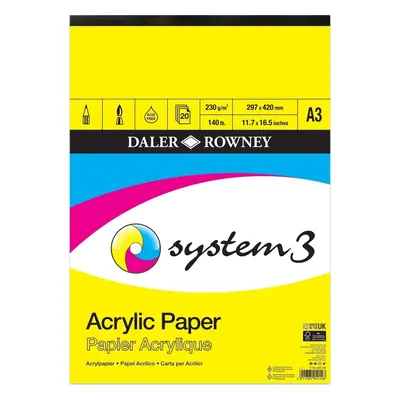 Daler Rowney System3 Acrylic Paper Vázlattömb System3 g