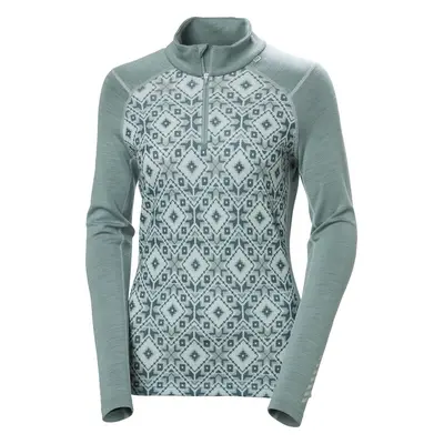 Helly Hansen Women's Lifa Merino Midweight Graphic 1/2 Zip Cactus Star Termikus fehérnemű