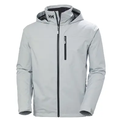 Helly Hansen Kabát Men's Crew Hooded Midlayer Sailing Jacket 2.0 Grey Fog