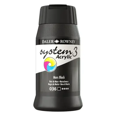 Daler Rowney System3 Akril festék Mars Black ml db