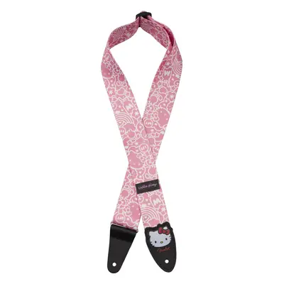 Fender Hello Kitty Polyester Textil gitár heveder Pink