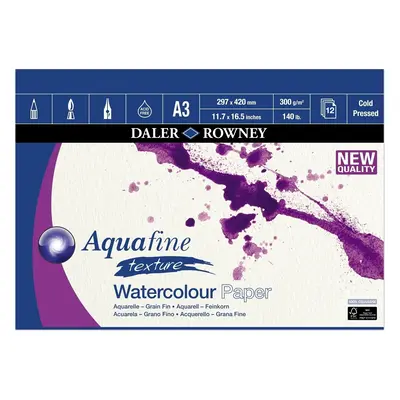 Daler Rowney Aquafine Texture Watercolour Paper Vázlattömb Aquafine g