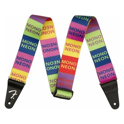 Fender MonoNeon Logo Strap Textil gitár heveder Multi