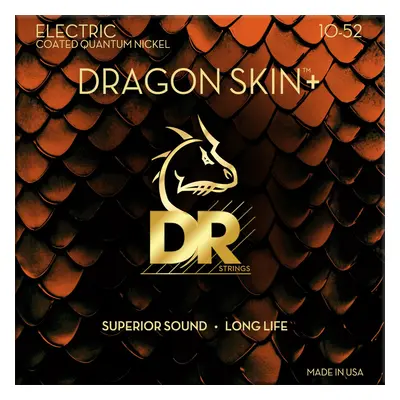 DR Strings Dragon Skin+ Coated Medium to Heavy Elektromos gitárhúrok