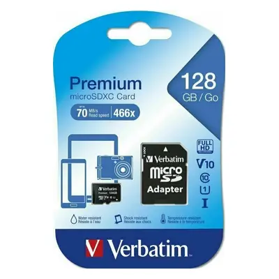 Verbatim SDXC 128GB micro Premium Micro SDXC GB Memóriakártya