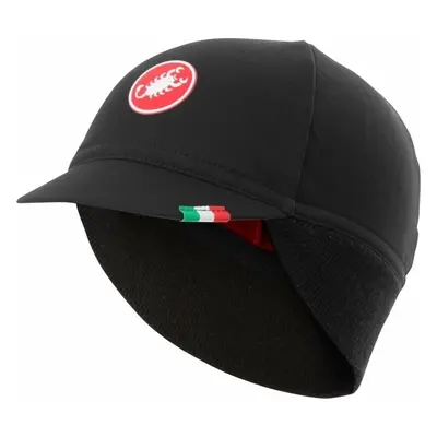 Castelli Difesa Thermal Cap Black Red Sapka