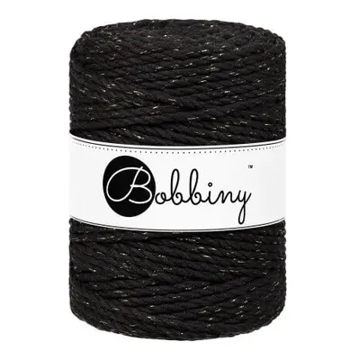 Bobbiny 3PLY Macrame Rope mm m Golden Black Zsinór