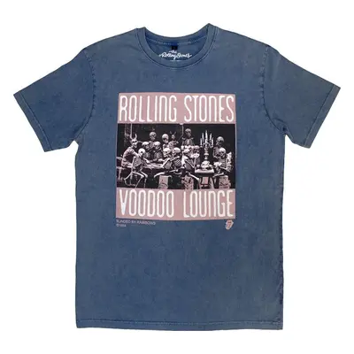 The Rolling Stones Ing Voodoo Skulls Stone Wash Unisex Denim Blue