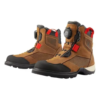 ICON - Motorcycle Gear Stormhawk WP Boots Brown Motoros csizmák