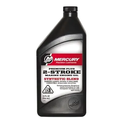 Mercury Premium Plus 2-Stroke Marine Engine Oil Synthetic Blend L ütemű csónakmotor olaj