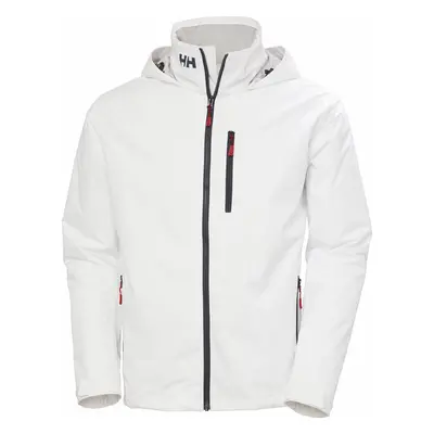 Helly Hansen Kabát Men's Crew Hooded Midlayer Sailing Jacket 2.0 White