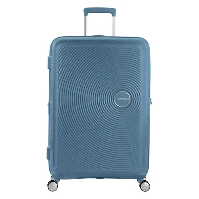 American Tourister Soundbox Spinner EXP 77/28 Large Check-in kerekes bőrönd-Bővíthető Stone Blue