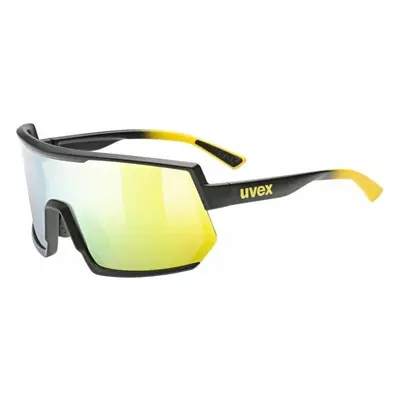 UVEX Sportstyle Sunbee/Black Matt/Mirror Yellow Kerékpáros szemüveg