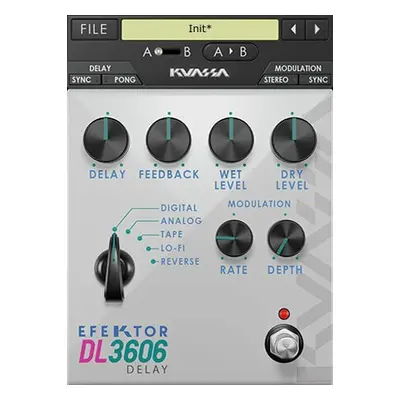 KUASSA Efektor DL3606 Delay (Digitális termék)