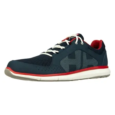 Helly Hansen Men's Ahiga V4 Hydropower Edzőcipők Navy/Flag Red/Off White