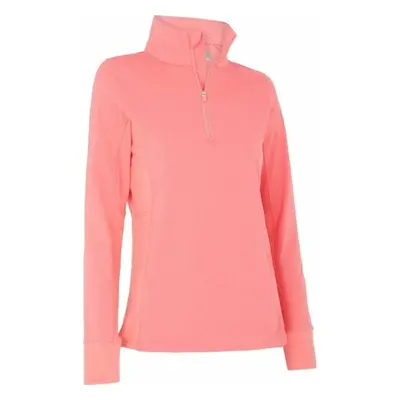 Callaway Space Dye Heather Aquapel Thermal 1/4 Zip Coral Paradise Heather Pulóver