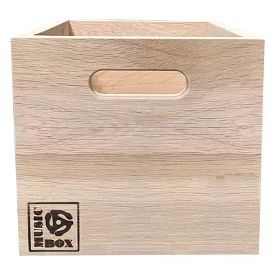 Music Box Designs 7" Vinyl Storage Box Singles Going Steady Doboz LP lemezekhez Natural Oak