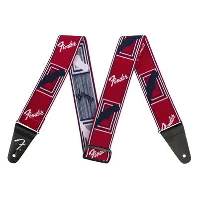 Fender Weighless 2'' Mono Strap Textil gitár heveder Red/White/Blue