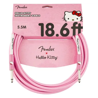 Fender Hello Kitty Instrument 18ft / 5‚49 m Egyenes - Egyenes Hangszórókábel