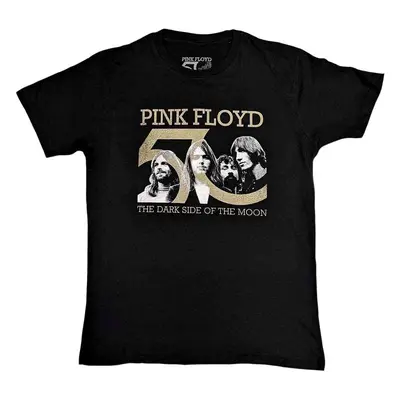 Pink Floyd Ing Band Photo & 50th Logo Unisex Black