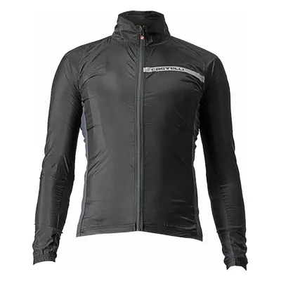 Castelli Squadra Stretch Kabát Light Black/Dark Gray