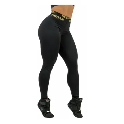 Nebbia Classic High Waist Leggings INTENSE Perform Black/Gold Fitness nadrág